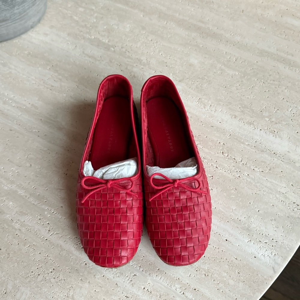 Freda Salvador Roma Round Toe Ballet Flats
